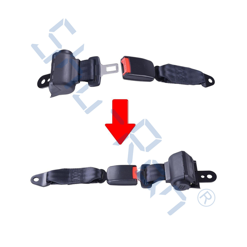 คาร์ตเกอร์กอล์ฟสีดําที่ถอดได้ เข็มขัดเข็มขัด คิต คลับ คาร์ EZGO Yamaha 4 Passenger Universal