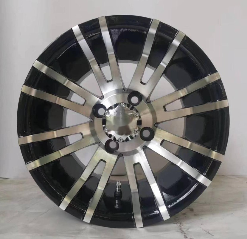 ล้อสีดํากระจ่าง 12' อลูมิเนียมสกัดเหล็ก สําหรับรถสโมสร EZGO, YAMAHA กอล์ฟ