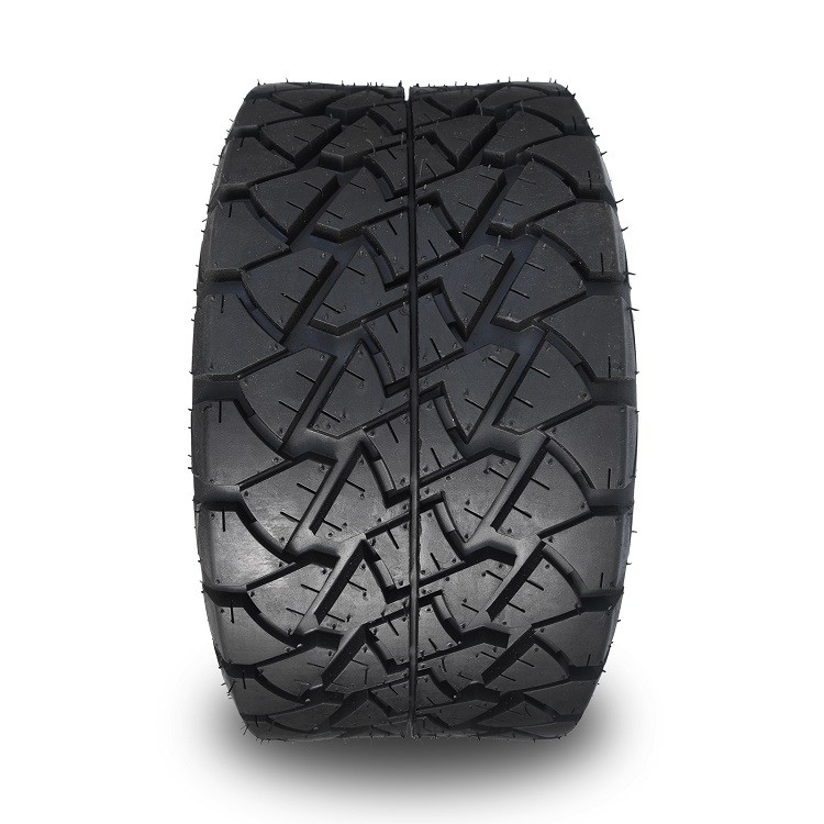 รถกอล์ฟ ล้ออลูมิเนียม 14 นิ้ว และชุดยาง All Terrain DOT ขนาด 22x10-14 - สี Machined/Glossy Black
