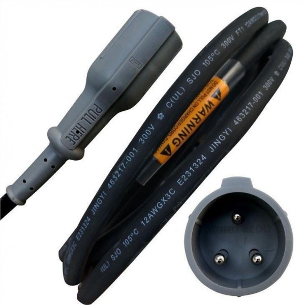ชาร์จการ์ทกอล์ฟ 3 ปิน Connector Plug และสายไฟฟ้า