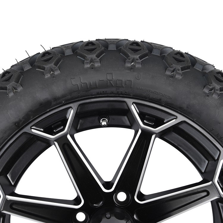 ล้อรถกอล์ฟสีดํา 14' / แมท และยาง DOT 22x10-14 Off-road