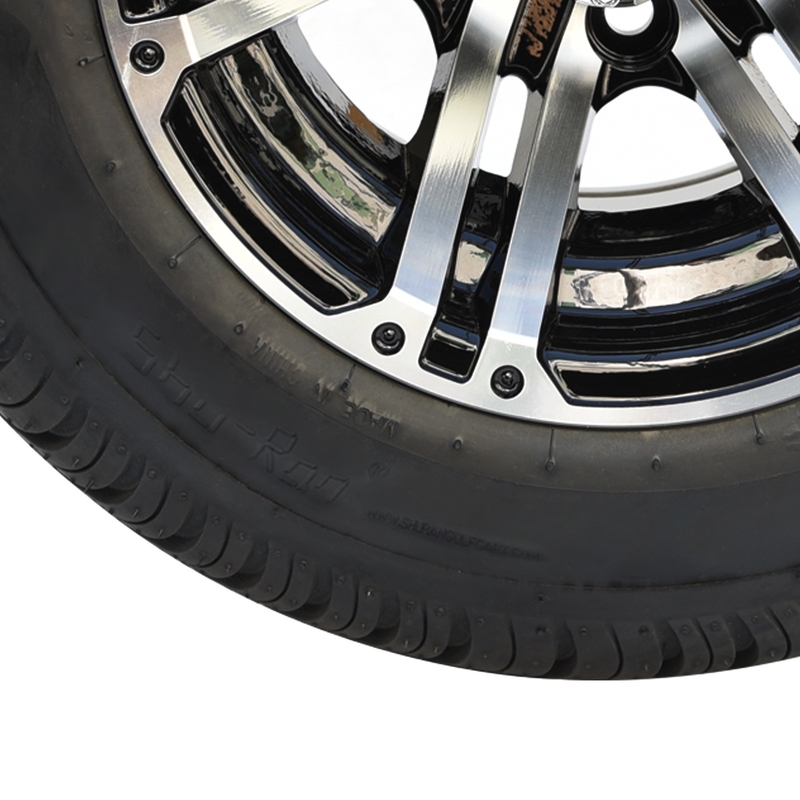ล้อรถกอล์ฟขนาด 10 นิ้ว พร้อมยางถนน DOT ขนาด 205/50-10 - ออฟเซ็ต 25 4x4 Bolt (101.6 มม.)