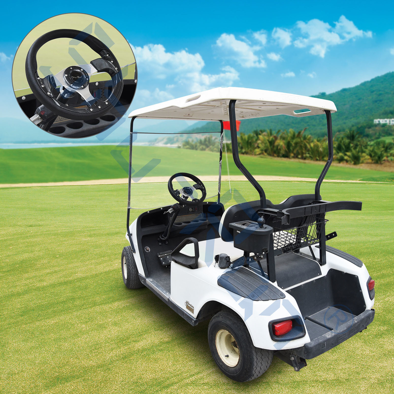 พวงมาลัยคาร์บอนไฟเบอร์สำหรับรถกอล์ฟสำหรับ Club Car, EZGO และ Yamaha