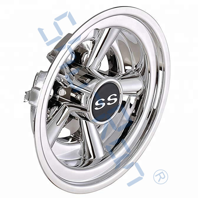 รถกอล์ฟ SS ล้อปกคลุมฮับ Caps สําหรับรถกอล์ฟส่วนใหญ่ 8 นิ้ว
