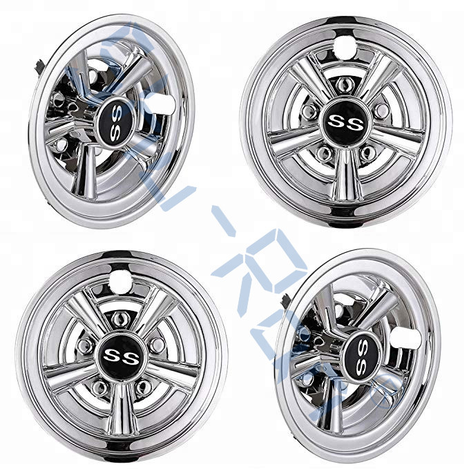รถกอล์ฟ SS ล้อปกคลุมฮับ Caps สําหรับรถกอล์ฟส่วนใหญ่ 8 นิ้ว