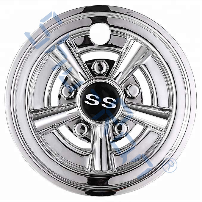 รถกอล์ฟ SS ล้อปกคลุมฮับ Caps สําหรับรถกอล์ฟส่วนใหญ่ 8 นิ้ว
