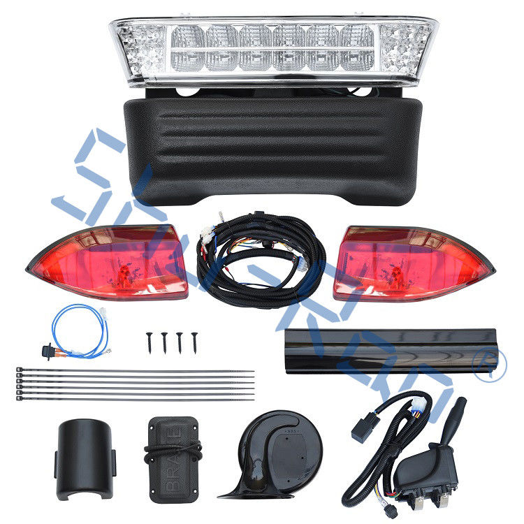 คาร์ทกอล์ฟ Deluxe LED Light Kit สําหรับพิเศษ พร้อมไฟหน้า ไฟท้าย สัญญาณการหัน