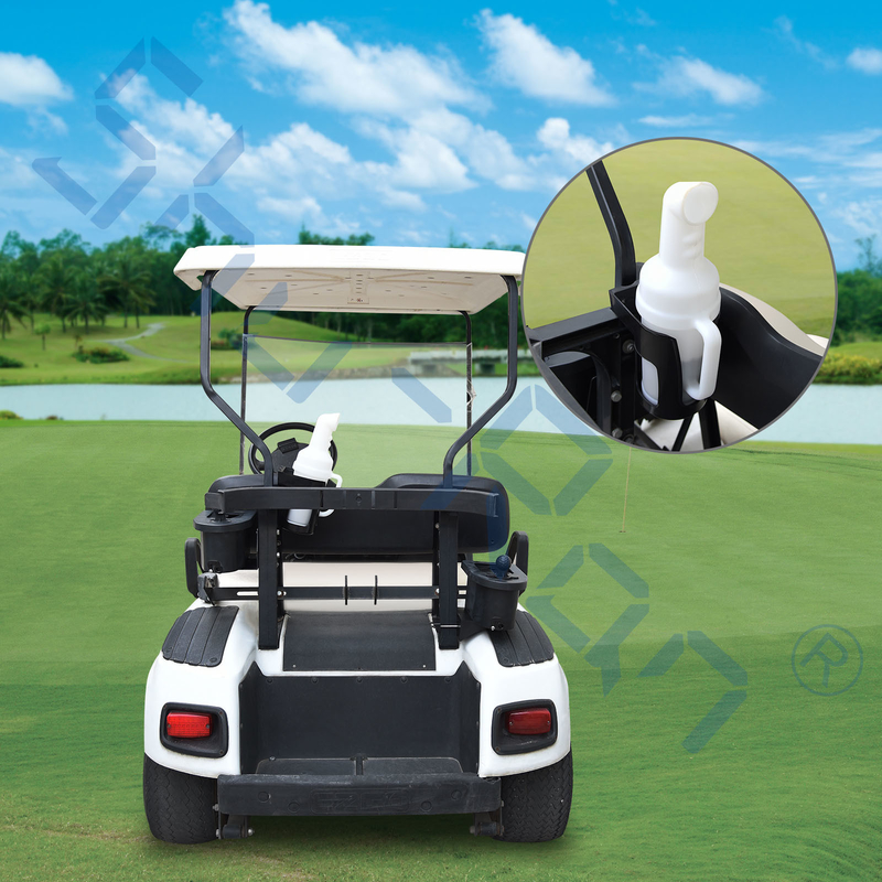 กระป๋องทรายรถกอล์ฟทั่วไปที่มีตัวถือสําหรับรถคลับ EZGO และ Yamaha