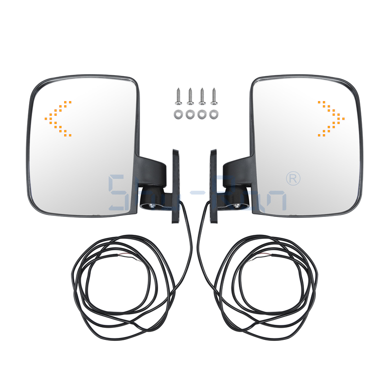 สายกระจกด้านข้าง LED ของรถกอล์ฟทั่วไป / สายกระจกมองหลังสําหรับรถคลับ, Ezgo, Yamaha